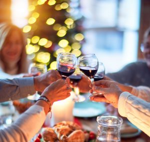 Christmas meal & wine