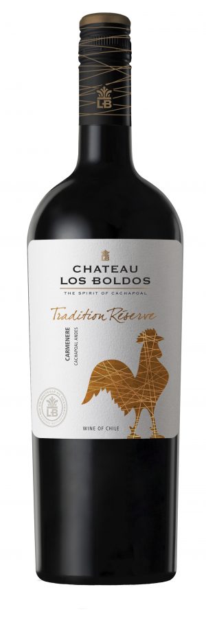 Bottle or Chateau Los Boldos red wine